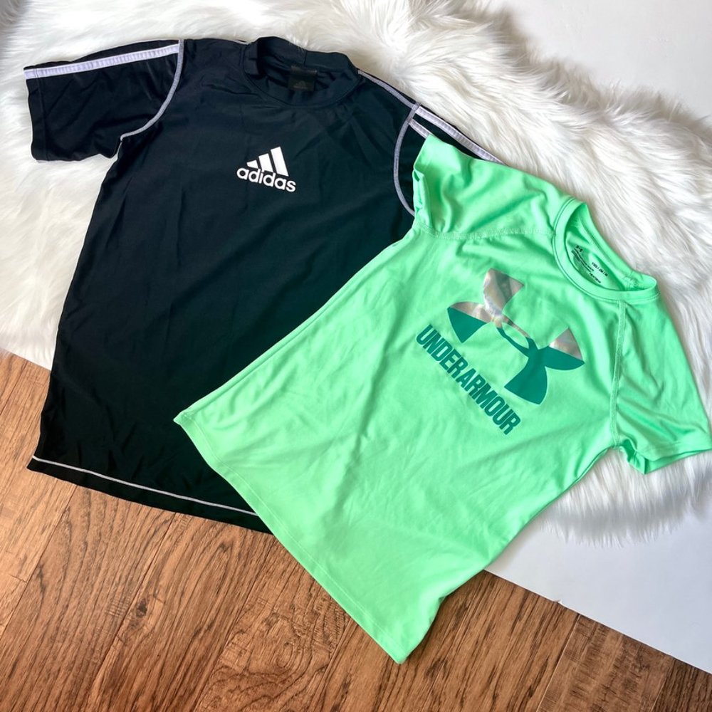Lot of UNDER ARMOUR  ADIDAS Active Shirts Bundle